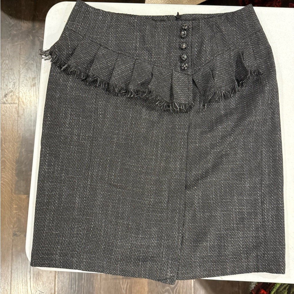 Cato Elegant Grey Fringed Skirt